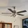 LINDBY Anariki 108,5 cm Deckenventilator Schwarz/Silber