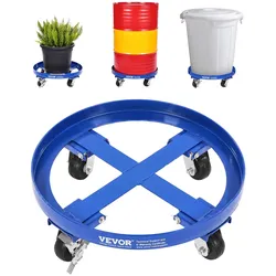 VEVOR Fassroller Transportroller Rollbrett Transport für 55 Gal Fass Ø615x188mm