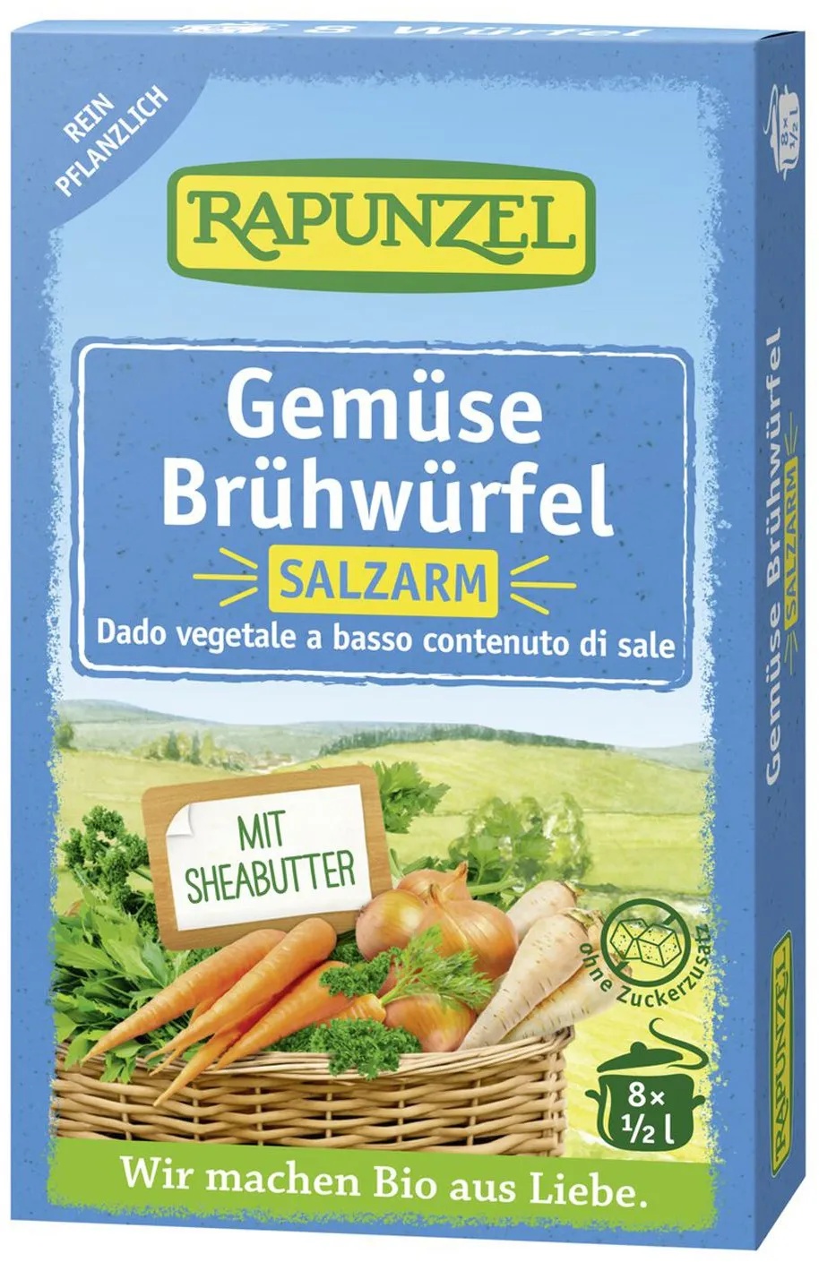 Rapunzel Gemüse-Brühwürfel salzarm