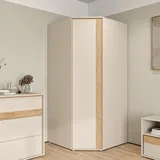 Forte beige (sand, mauvella eiche), B:92,2cm H:193,7cm T:92,2cm, Spanplatte, Schränke, Eckkleiderschrank, B/H/T 92,2/193,7/92,2 cm