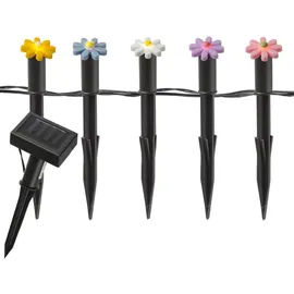 MARELIDA LED Solar Lichterkette Blumen Beetstecker Gartenstecker Gartendeko