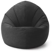 Lumaland Sitzsack Interior-Line rund 2in1 300l dunkelgrau - Dunkelgrau