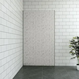 Stein Grau Duschrückwand Alu Duschrückwände Aluminium-Verbundplatten Duschabtrennung