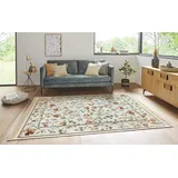 Nouristan Teppich »Orient Flowers«, rechteckig, 5 mm Höhe, Kurzflor mit Fransen, Orient, Wohnzimmer, Schlafzimmer, Esszimmer NOURISTAN creme B: cm 1 St.