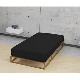 biberna 0077866 Jersey-Elastic 180 x 200 - 200 x 220 cm schwarz