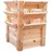 Hochbeet Premium L 65 x 65 x 73 cm Natur