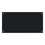 vidaXL Küchenrückwand Schwarz 80x40 cm Hartglas