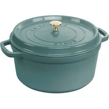 Staub Cocotte rund 20 cm eukalyptus