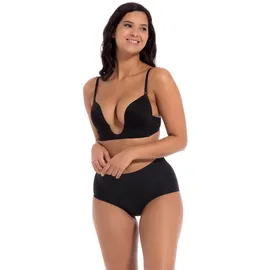 Magic Bodyfashion Bügelloser BH MAGIC BODYFASHION "V-Bra", Damen, Gr. 75, Cup C, schwarz, Obermaterial: 82% Polyester, 18% Elasthan, unifarben, BHs, extrem tief fallender Ausschnitt und extra tiefer Rücken