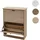 Mendler Schuhkipper HWC-K45, 81x60x25cm 2 Klappen, MDF ~ naturbraun