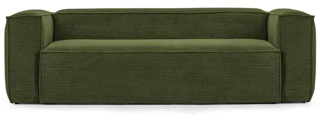 Kave Home Sofa Blok Cord Grün 2-Sitzer
