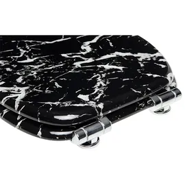 Sanilo WC-Sitz Marmor Schwarz