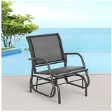 Outsunny Schaukelstuhl 66 x 75 x 85 cm schwarz