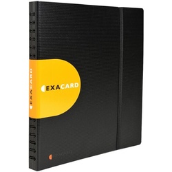 EXACOMPTA 5x Visitenkartenbuch »Exactive Exacard« Fassungsvermögen 320 Visitenkarten schwarz, 25x26.5 cm