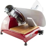 Berkel Red Line 300 Rot, Original Profi-Aufschnittmaschine, Messerdurchmesser 300 mm + Einlegebrett aus Eiche, SONDERANGEBOT