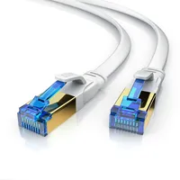 Primewire Flachbandpatchkabel CAT 8 - Gigabit Ethernet LAN Kabel - 40 Gbit/s - S/FTP PIMF Schirmung - Netzwerkkabel - 0,5m