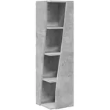 MOBCANT Modern Eckschrank & Aufbewahrungsschränke Beton Grau Holzwerkstoff Schließfächer mit Stauraum Spind Schrank für Schlafzimmer Duschraum Küche Keller (27,5 x 27 x 102 cm)