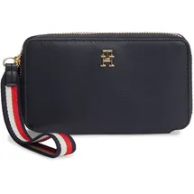 Tommy Hilfiger TH Logotape Compact Zip Around Geldbörse blau