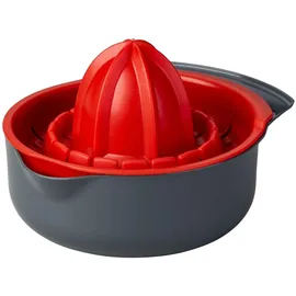 Dr. Oetker Zitronenpresse Entsafter, Rot, Grau
