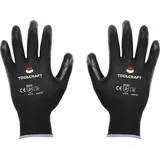 TOOLCRAFT TO-5621535 Polyester, Nitril Arbeitshandschuh Größe (Handschuhe): 10 EN 388 CAT II 1 Paar