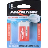Ansmann Lithium Batterie für Rauchmelder 9V E-Block speziell für Rauchwarnmelder