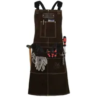 Black Forest Fox Grillschürze 61 x 94 cm Leder dunkelbraun