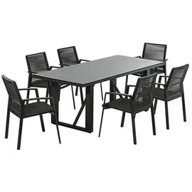 Dehner Stapelstuhl Monaco Gartenstuhl 87 x 57 x 61 cm grau