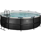EXIT TOYS Black Leather Pool 450 x 122 cm inkl. Sandfilter