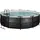 EXIT TOYS Black Leather Pool 450 x 122 cm inkl. Sandfilter