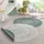 HANSE HOME Porto Wendeteppich Ø 100 cm grün/weiß