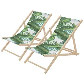ECD Germany Sonnenliege 57,5 x 83 x 100 cm Grün