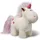 NICI 48052 Kuscheltier Einhorn Theodor 13cm, WEIß