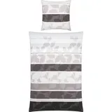 Erwin Müller Single-Jersey Bettwäsche in schwarz-silber | Gr.: 135 x 200 + 80 x 80 cm