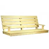 QLS Sitzbank aus Holz 150 cm Sitz zur Schaukel Hollywoodschaukel Schaukelbank