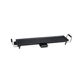 *Alpina* alpina Elektro-Tischgrill schwarz Metall B/L: ca. 70x23 cm - Schwarz