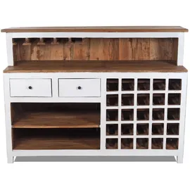 DESIGN DELIGHTS Barschrank 150 x 110 x 55 cm Weiß