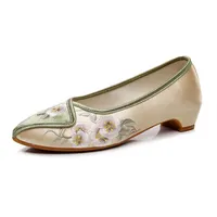 RVROVIC Mode Damenschuh Walking Tanz Stickerei Vintage Mary Jane Flats - 37 EU