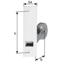 FORUM PARO Gurtwickler 110110 verzinkt weiße Deckplatte