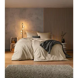 Estella Bettwäsche Valetta 155x220 cm + 80x80 cm, kiesel