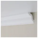 PROVISTON Stuckleiste Polystyrol 40 x 45 x 2000 mm weiß