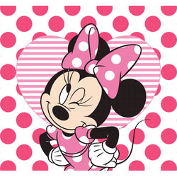 Disney Fototapete Minnie mit Herz, (1 St), Rosa - 300x280cm bunt