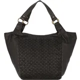 GREENLAND Nature Femi & Nine Schultertasche Leder 38 cm schwarz