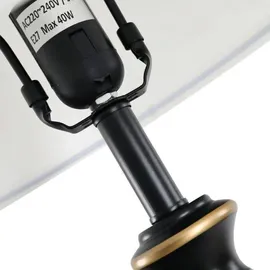Homcom Tischlampen-Set Schwarz 2 St.