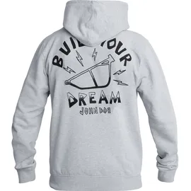 John Doe Hoodie Grau/Schwarz M