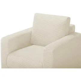 bobb Sessel Lisa de Luxe Boxspringpolsterung 85 x 90 x 93 cm Creme