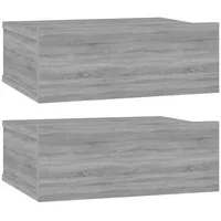 vidaXL Hängenachtschrank Grau Sonoma 40 x 30 x 15 cm Grau