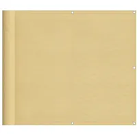vidaXL Balkon-Sichtschutz Sandfarben 90x600 cm 100% Polyester-Oxford