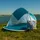 TRIZAND Pop up Strandmuschel Strandzelt Zubehör Tragetasche UV Schutz Windschutz Wurfzelt 2-3 Personen 20974 - Blau