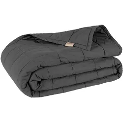 Tagesdecke CINDERELLA "Moon", grau (anthrazit), B:270cm L:270cm, Polyester, Tagesdecken, fühlt sich extra weich an