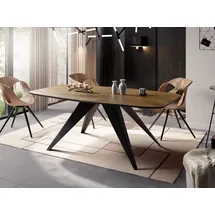 WFL GROUP Foster 180 x 76 x 90 cm ausziehbar braun